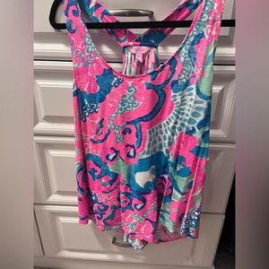 Lilly Pulitzer racer back tank top